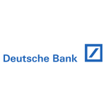 Deutsche Bank Logo auf weißem Hintergrund